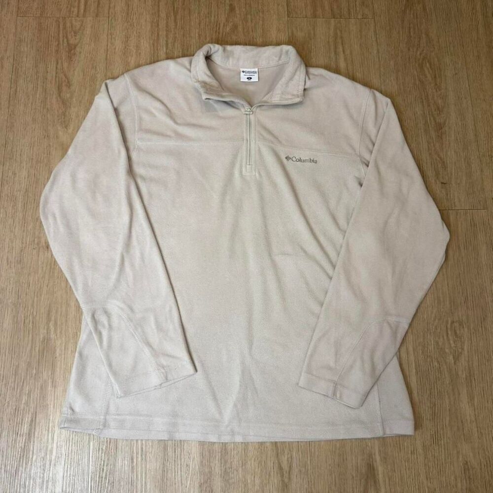 Columbia-sportswear Men's Cream and Tan Sweatshirt
